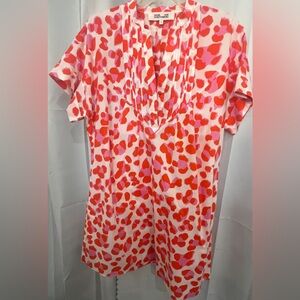 Diane Von Furstenberg Pink and Red Blouse